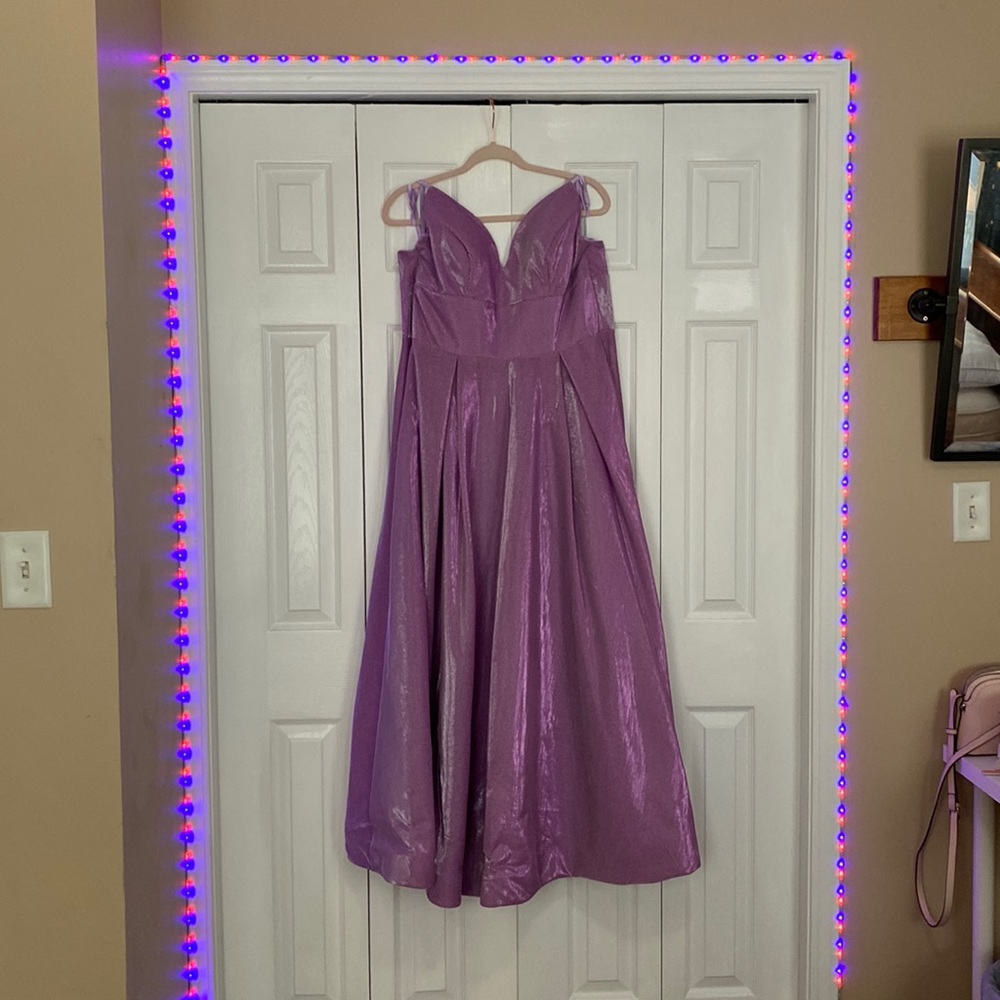 Purple shimmery Prom dress